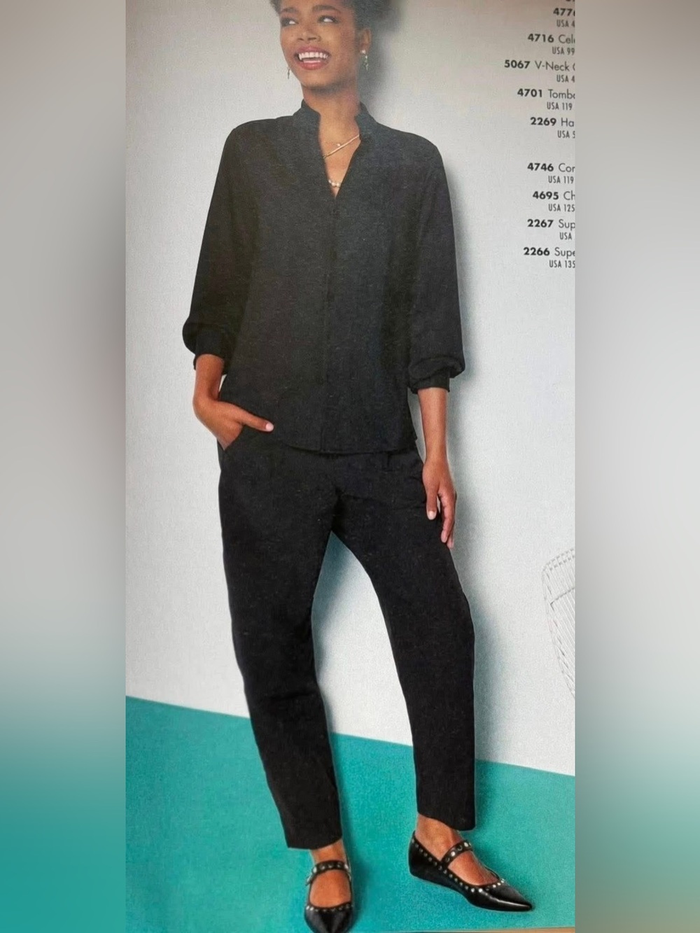 NWT | CAbi 4695  Chilling Pant (Black)